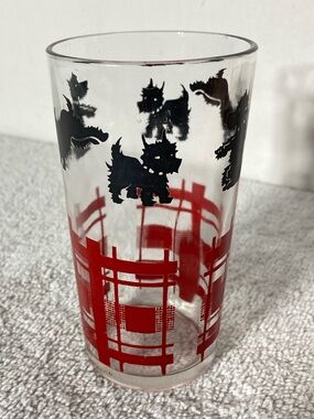 Vintage Federal Glass Scottie Dog Drinking Glass Replacement
